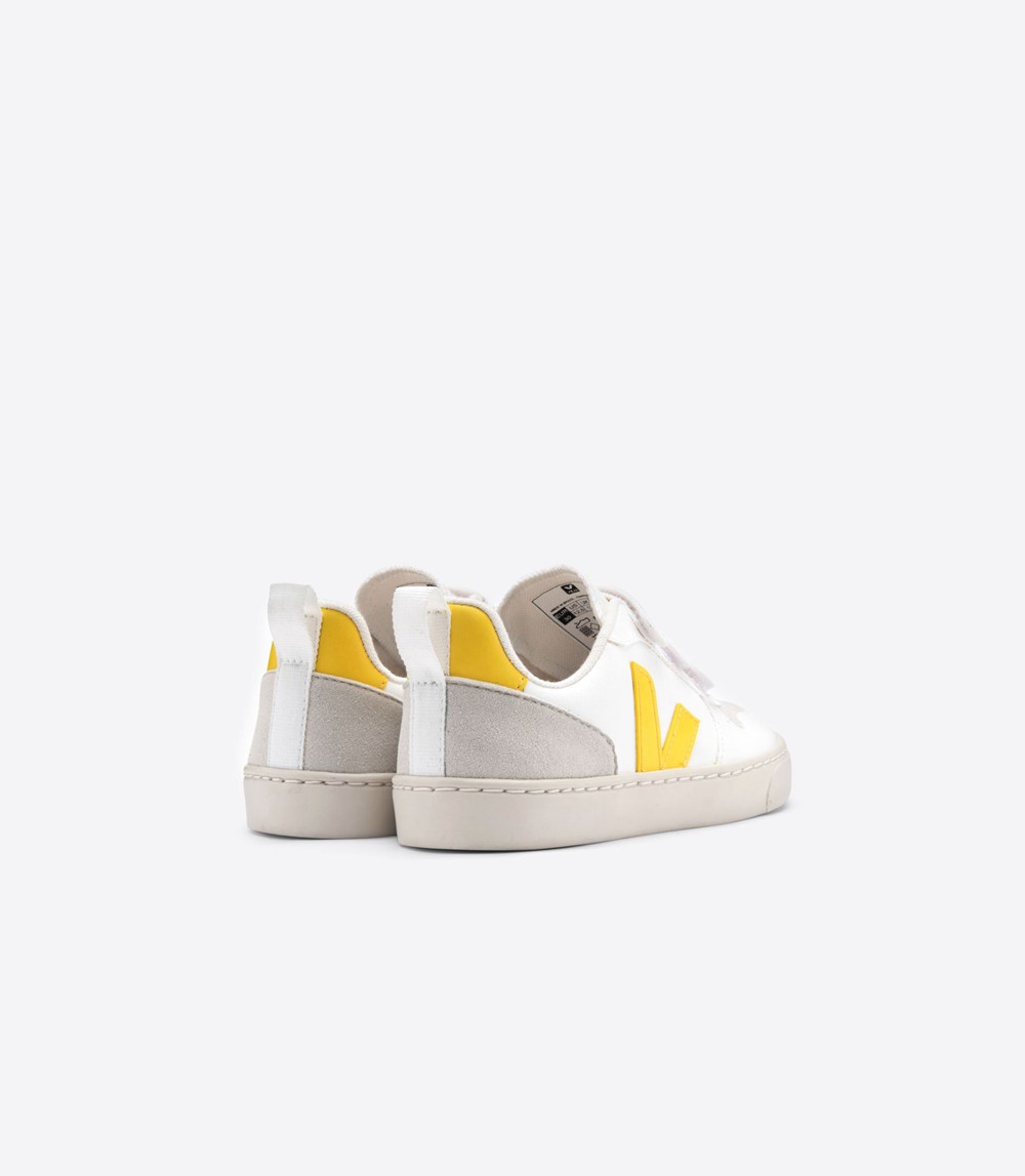 Veja Sneakers Kids - V-10 Velcro Cwl - White - 1856VPMRE